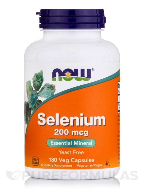 Selenium (Yeast Free) 200 mcg - 180 Vegetarian Capsules