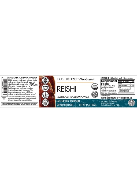 Organic Reishi Powder - 3.5 oz (100 Grams) - Alternate View 6