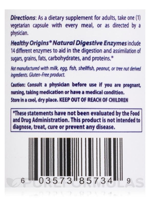 Digestive Enzymes Broad Spectrum - 90 Veggie Capsules - Alternate View 4