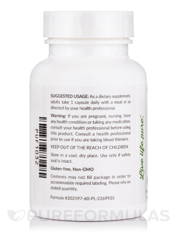 Vitamin K2 (Menaquinone-7) - 60 Vegetarian Capsules - Alternate View 3