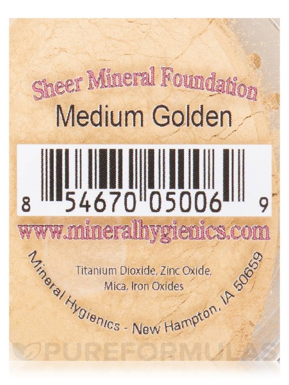 Sheer Mineral Foundation - Medium Golden - 40 Grams - Alternate View 4