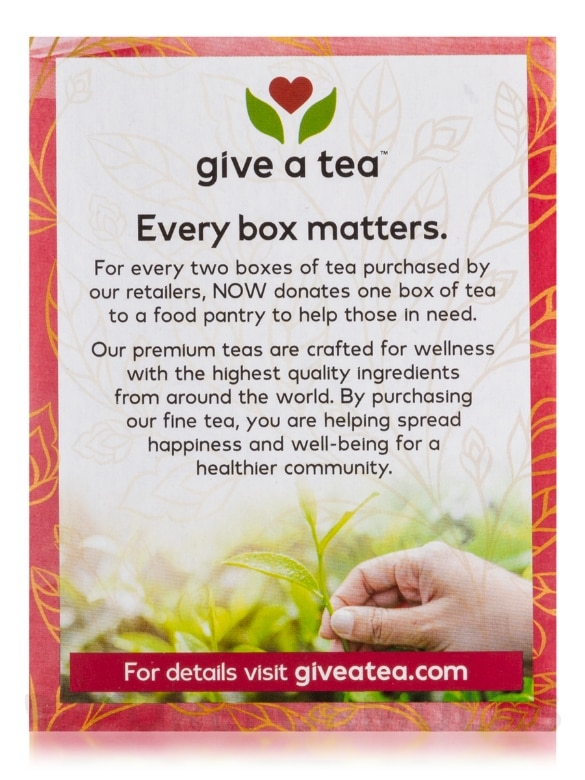 NOW® Real Tea - Women's Righteous Raspberry Tea - 24 Tea Bags - Alternate View 3