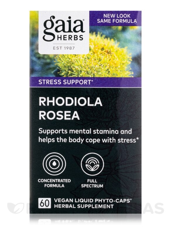 Rhodiola Rosea - 60 Vegan Liquid Phyto-Caps® - Alternate View 3