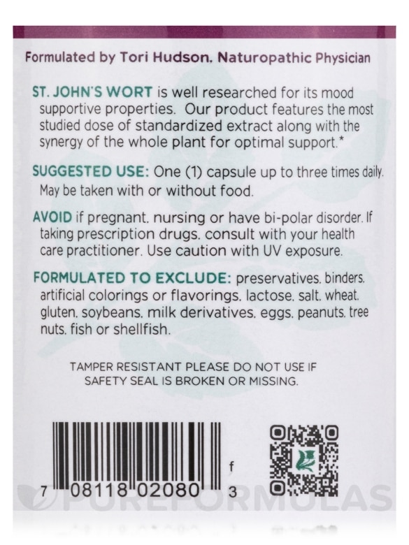 St. John's Wort™ - 90 Vegetarian Capsules - Alternate View 4