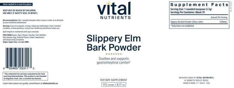 Slippery Elm Bark Powder - 6.17 oz (175 Grams) - Alternate View 4