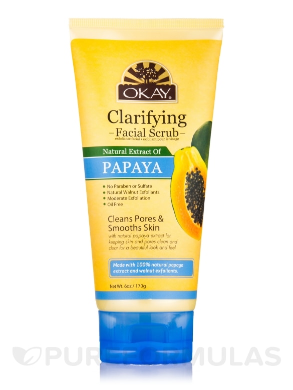Clarifying Papaya Facial Scrub - 6 oz (170 Grams)
