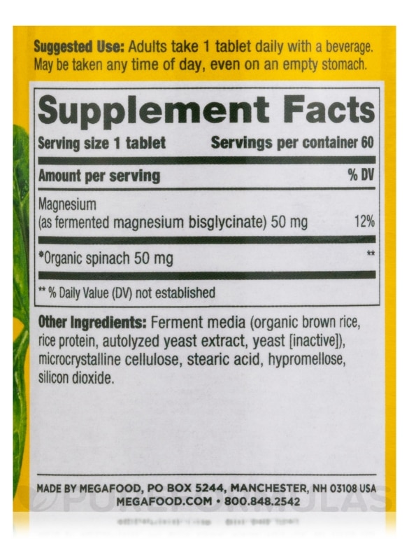 Magnesium - 60 Tablets - Alternate View 4
