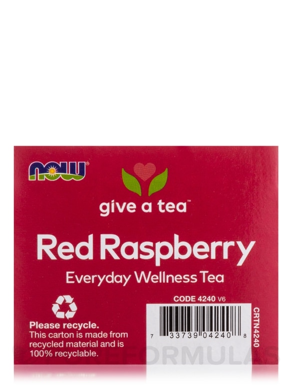 NOW® Real Tea - Women's Righteous Raspberry Tea - 24 Tea Bags - Alternate View 5