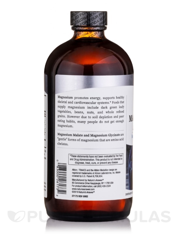 Liquid Magnesium Malate and Glycinate (Natural Tangerine Flavor) - 16 fl. oz (480 ml) - Alternate View 2