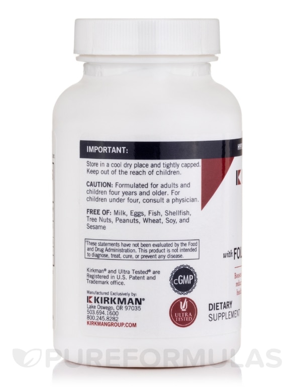 DMG 125 mg with Folinic Acid & Methyl B-12 -Hypoallergenic - 200 Capsules - Alternate View 2