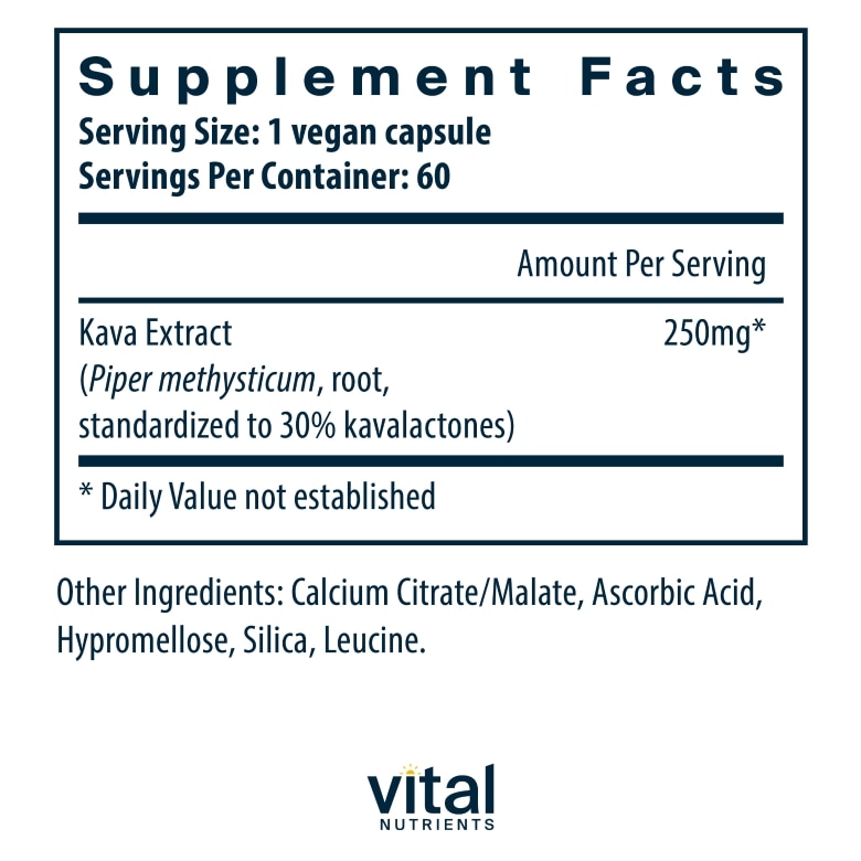 Kava Extract 250 mg - 60 Capsules - Alternate View 5