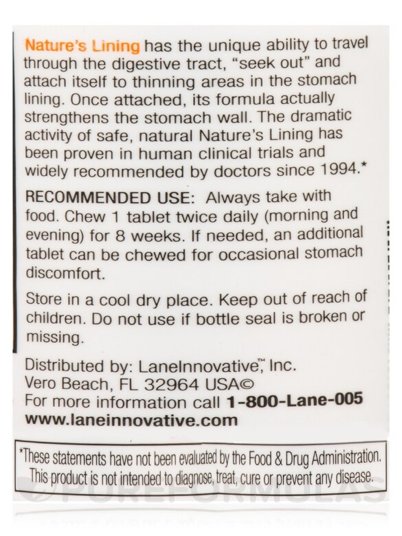 Nature's Lining™ Natural Mint Flavor - 60 Chewable Tablets - Alternate View 5