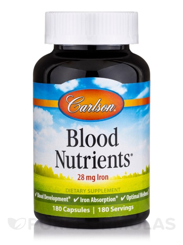 Blood Nutrients® - 180 Capsules