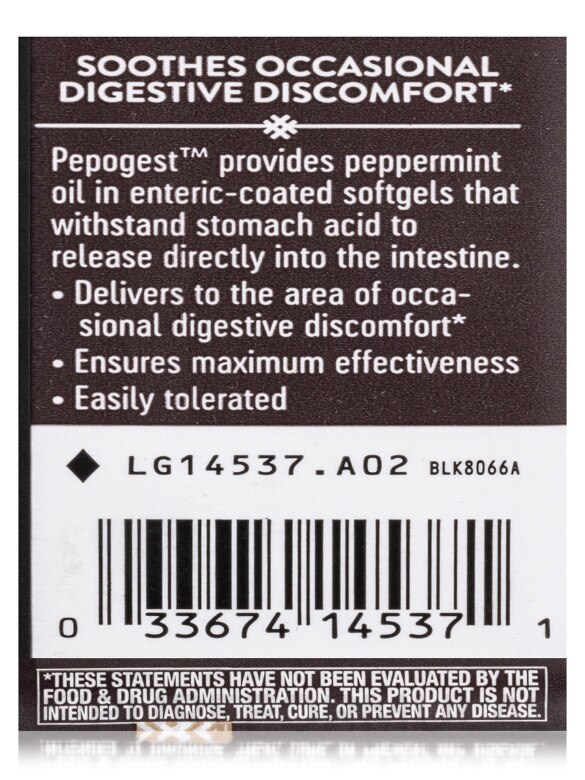 Pepogest Peppermint Oil - 60 Softgels - Alternate View 6