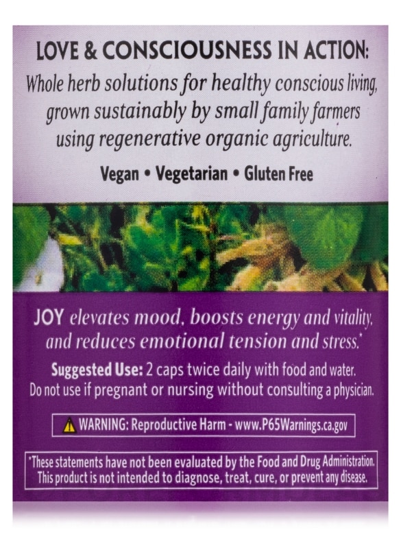 Joy!® - 90 Vegetarian Capsules - Alternate View 4