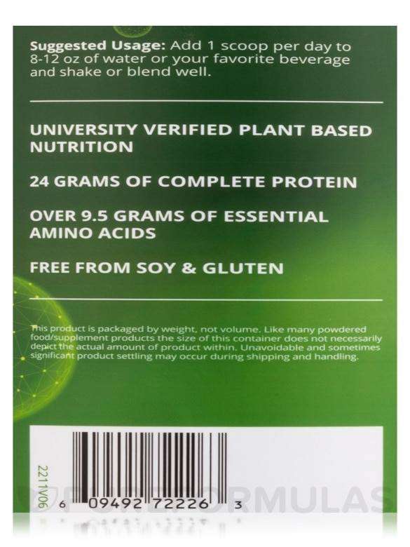 Veggie Elite® Performance Protein, Chocolate Mocha - 39.2 oz (1110 Grams) - Alternate View 5