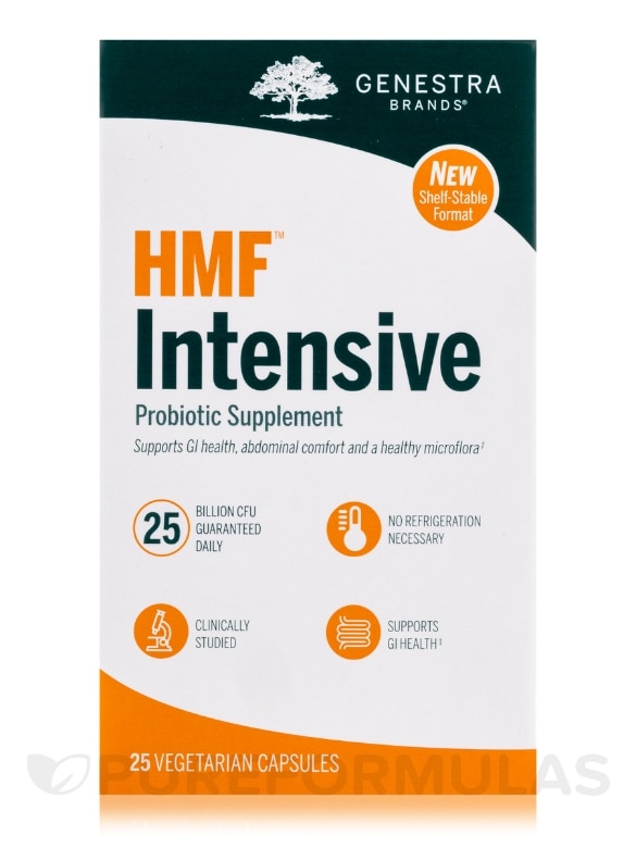HMF Intensive (shelf-stable) - 25 Vegetarian Capsules - Alternate View 3