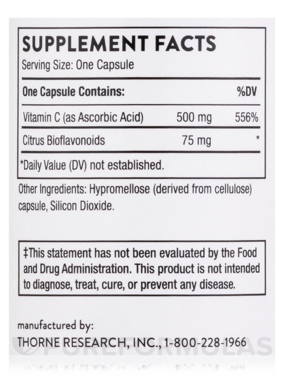 Vitamin C with Flavonoids - 90 Capsules - Alternate View 4