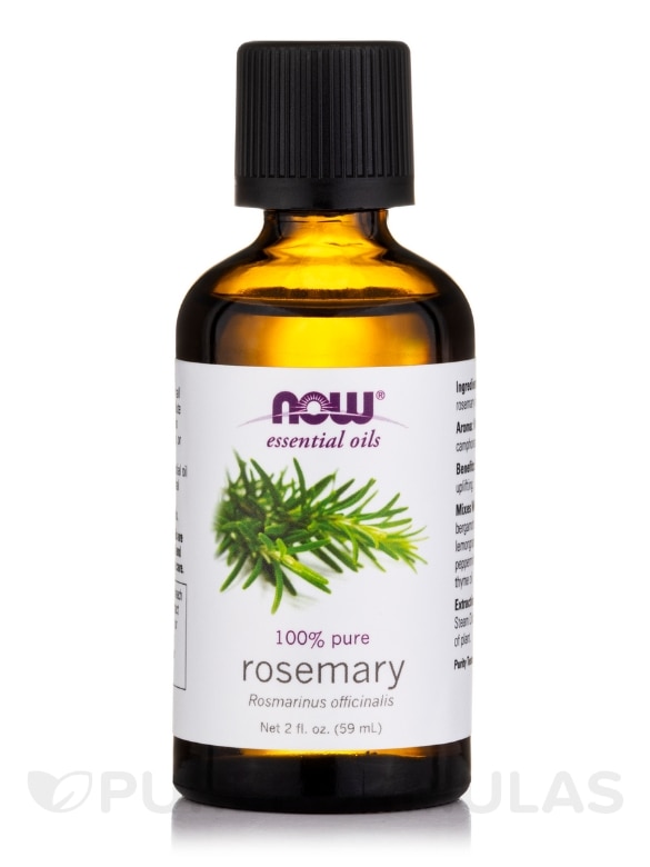 NOW® Essential Oils - Rosemary Oil (100% Pure) - 2 fl. oz (59 ml)