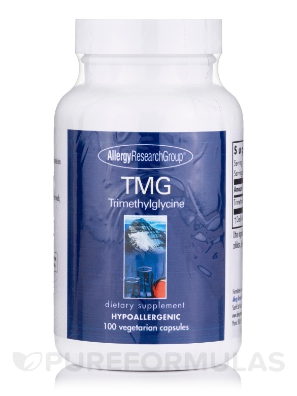 TMG Trimethylglycine - 100 Vegetarian Capsules