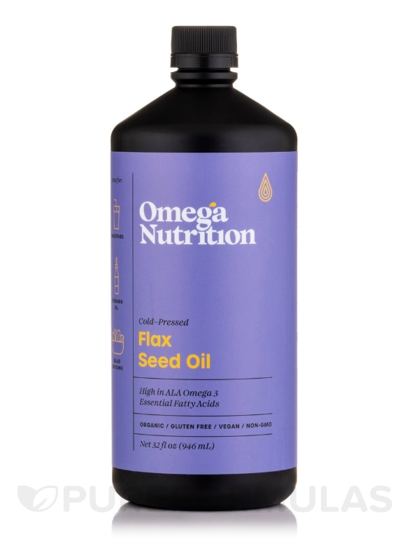 Flax Seed Oil (Organic) - 32 fl. oz (946 ml)