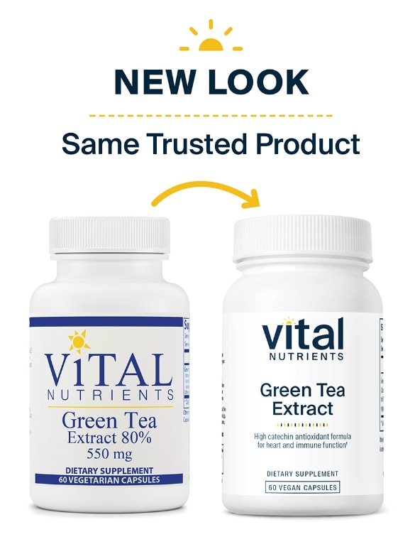 Green Tea Extract 80% 275 mg - 60 Vegetarian Capsules - Alternate View 1