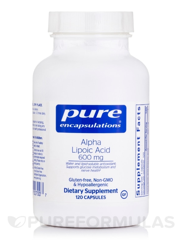 Alpha Lipoic Acid 600 mg - 120 Capsules