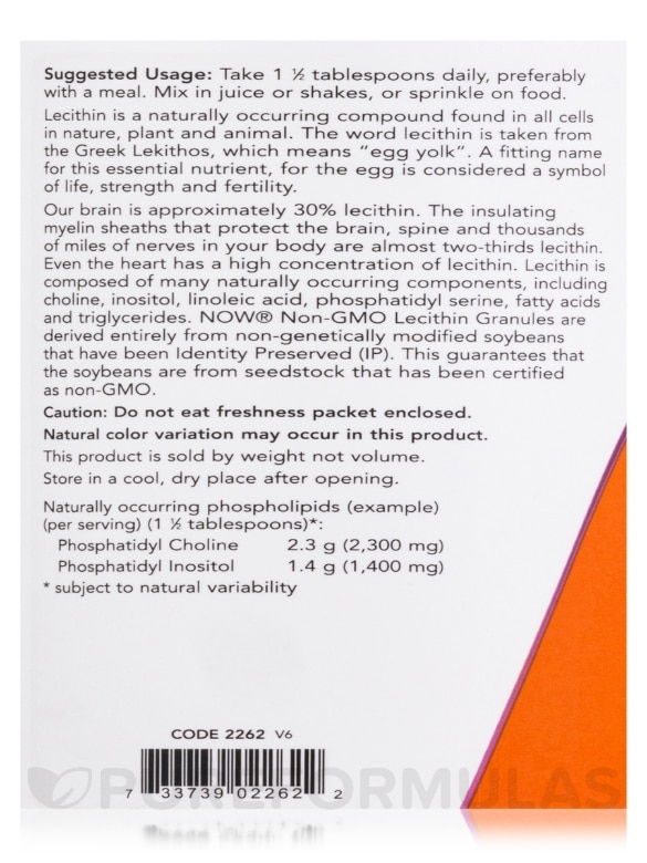 Lecithin Granules (Non-GMO) - 2 lbs (907 Grams) - Alternate View 4