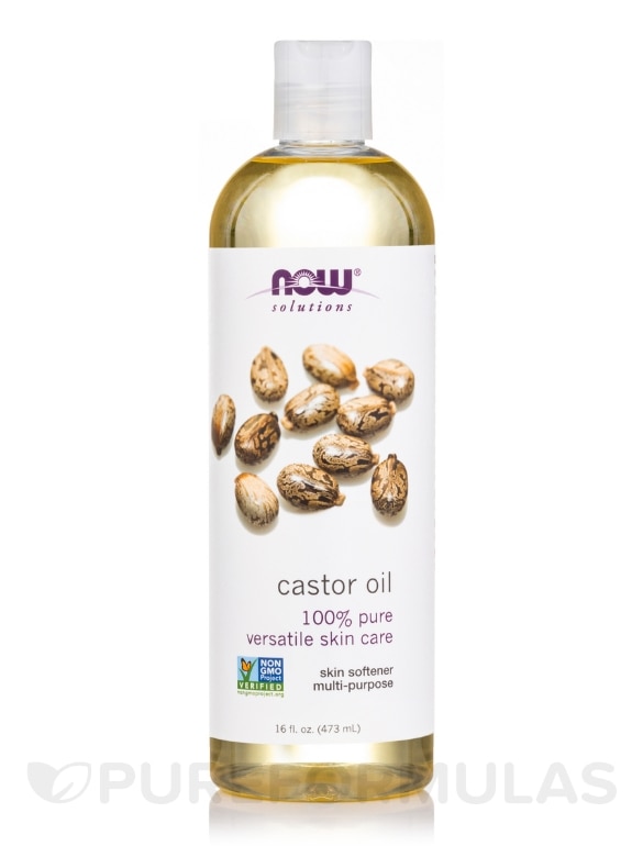 NOW® Solutions - Castor Oil (100% Pure) - 16 fl. oz (473 ml)