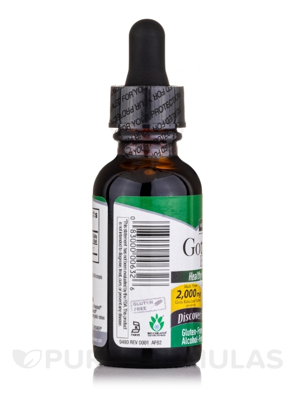 Gotu-Kola Herb Extract (Alcohol-Free) - 1 fl. oz (30 ml) - Alternate View 2