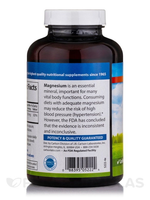 Magnesium 350 mg - 180 Capsules - Alternate View 2