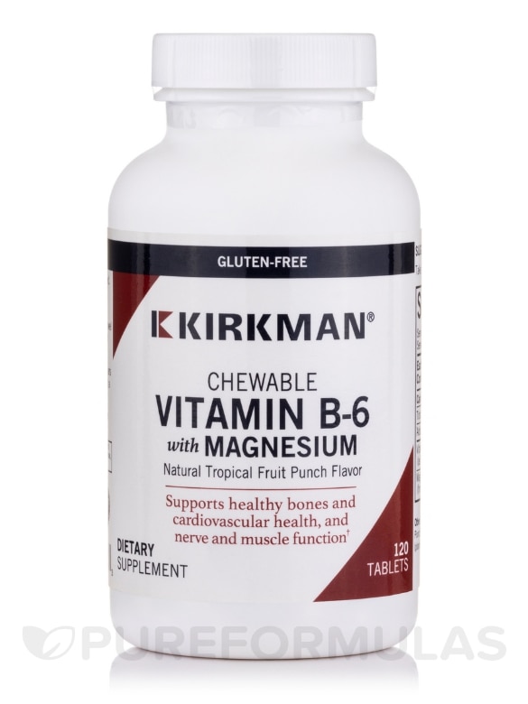 B-6/Magnesium Vitamin/Mineral Chewable - 120 Wafers