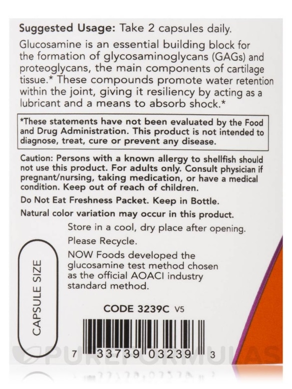 Glucosamine '1000' - 180 Veg Capsules - Alternate View 4