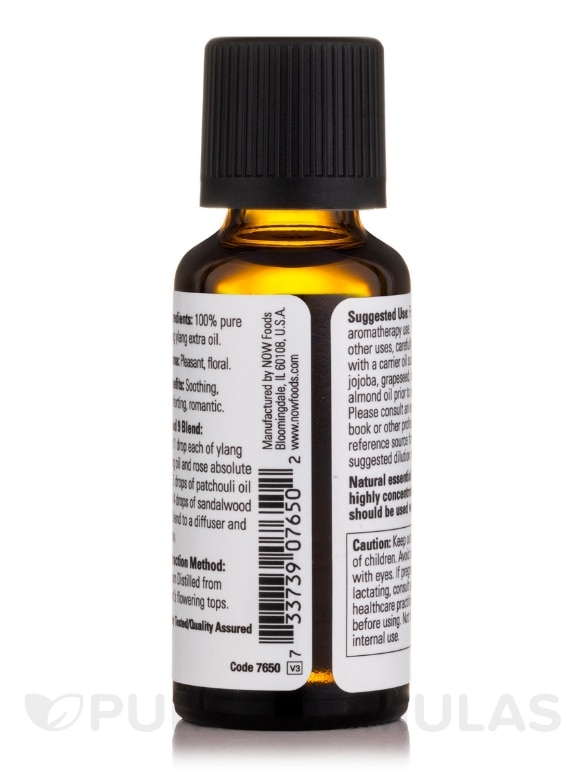 NOW® Essential Oils - Ylang Ylang Extra Oil (100% Pure) - 1 fl. oz (30 ml) - Alternate View 2