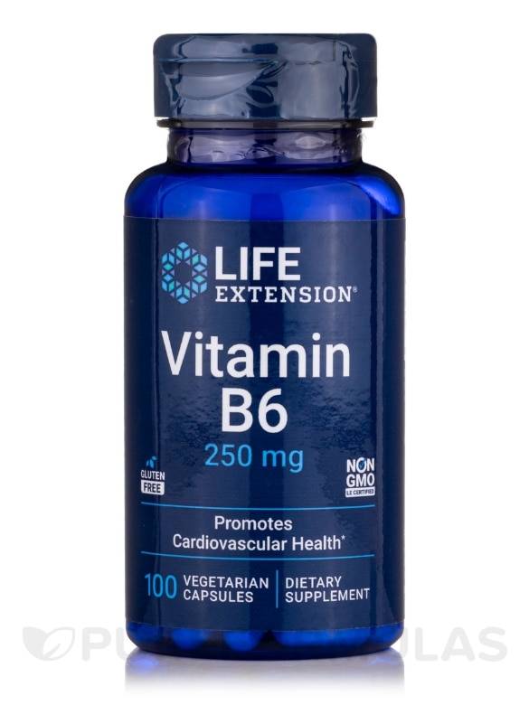 Vitamin B6 250 mg - 100 Vegetarian Capsules