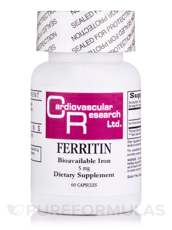 Ferritin Bioavailable Iron 5 mg - 60 Capsules
