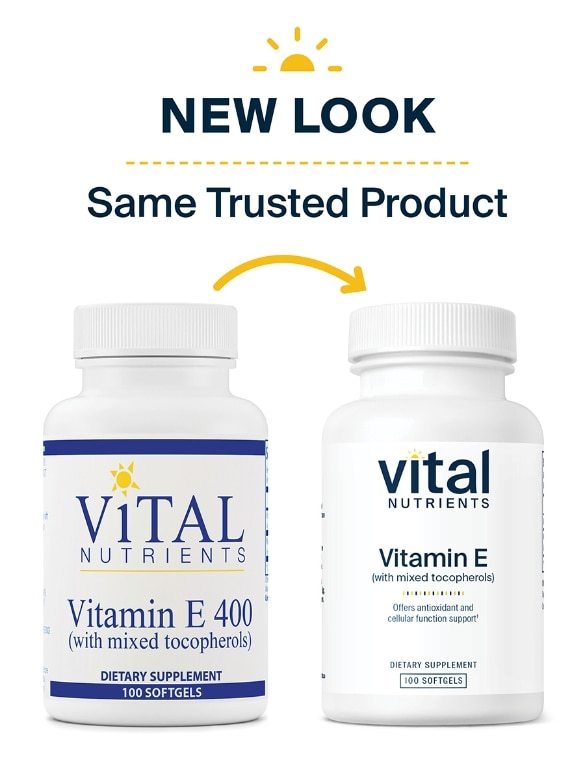 Vitamin E 400 IU with Mixed Tocopherols - 100 Softgels - Alternate View 1
