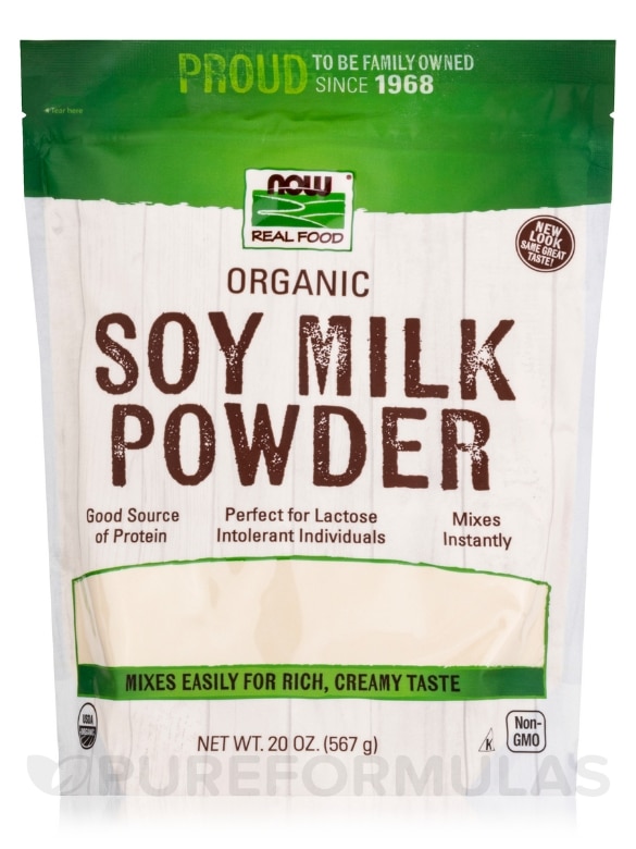 NOW Real Food® - Soy Milk Powder (Instant) - 20 oz (567 Grams)