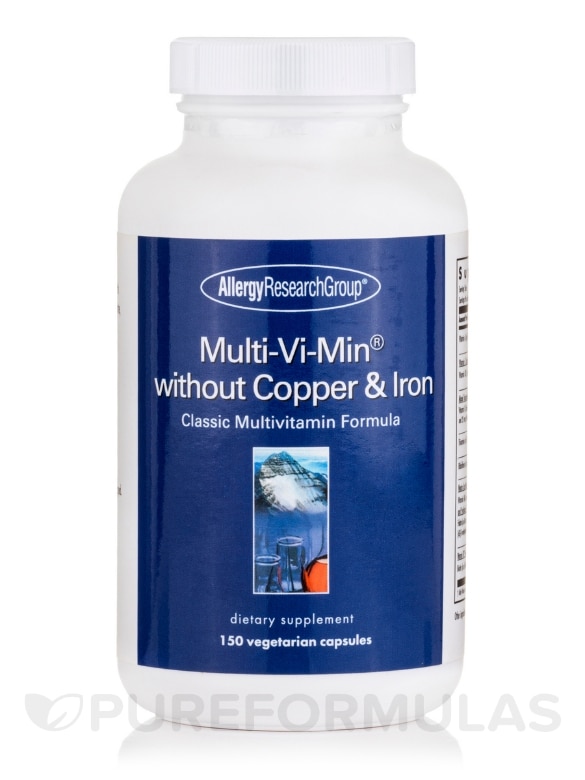 Multi-Vi-Min® without Copper & Iron - 150 Vegetarian Capsules