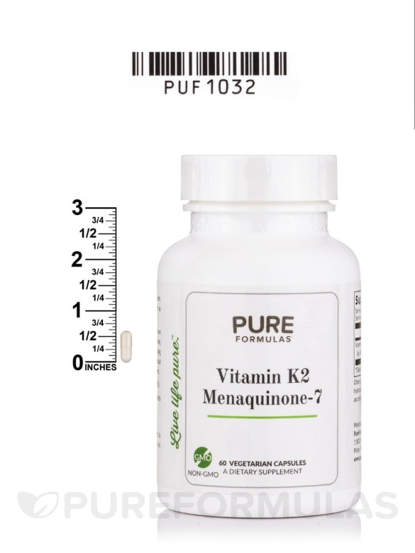 Vitamin K2 (Menaquinone-7) - 60 Vegetarian Capsules - Alternate View 6