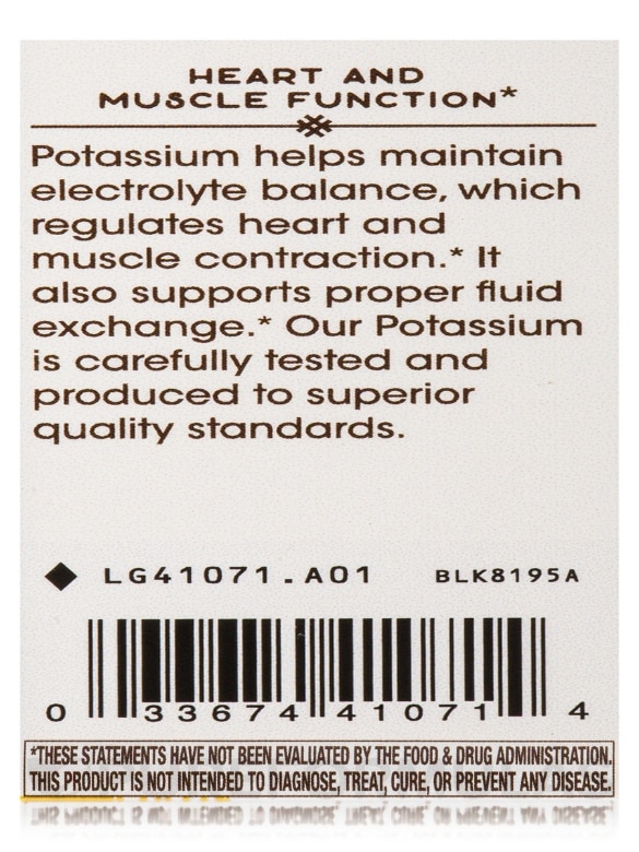 Potassium - 100 Capsules - Alternate View 6