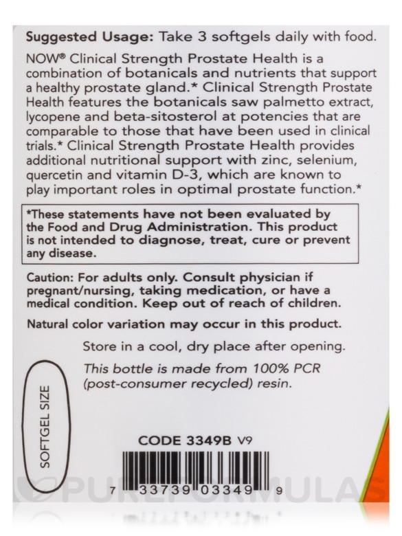 Prostate Health Clinical Strength - 180 Softgels - Alternate View 5