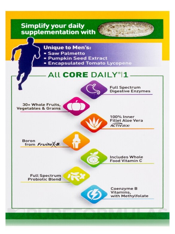 Core Daily 1® Multivitamin for Men - 60 Tablets - Alternate View 9