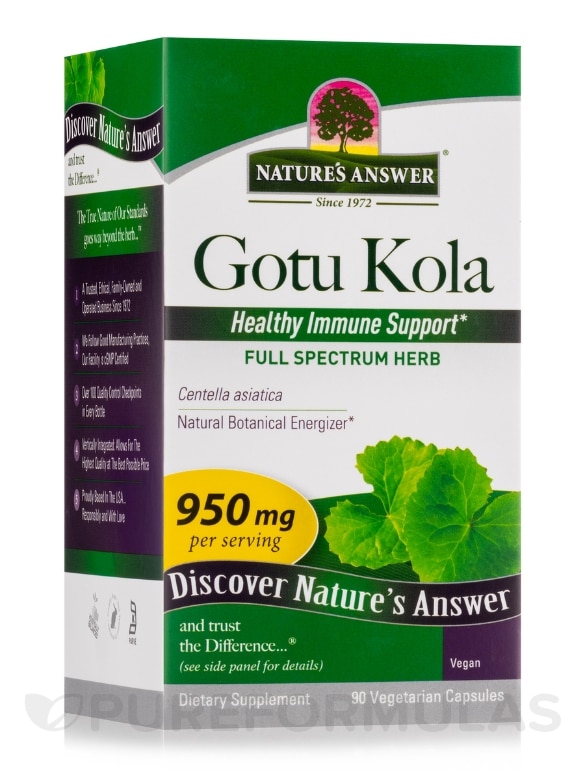 Gotu-Kola Herb - 90 Vegetarian Capsules