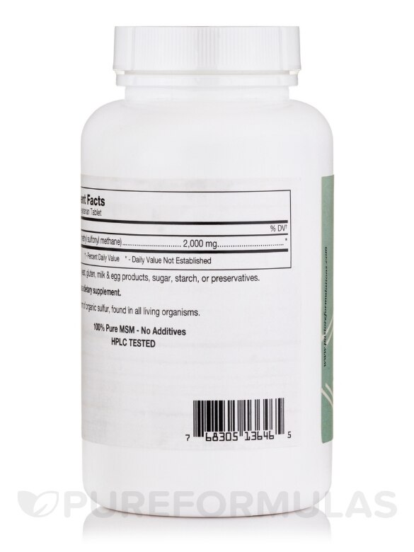 MSM Pure 2000 - 60 Tablets - Alternate View 2