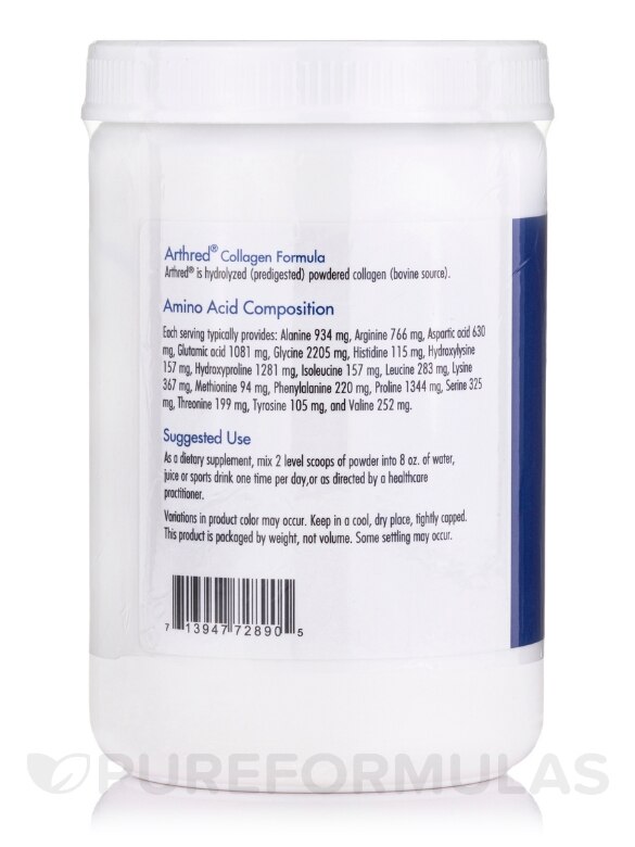 Arthred® Collagen Formula Powder - 8.5 oz (240 Grams) - Alternate View 2