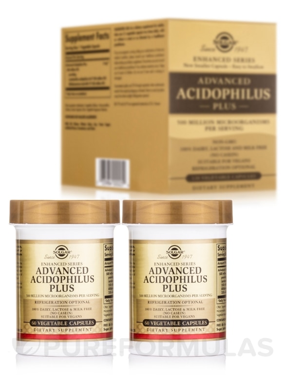 Advanced Acidophilus Plus - 120 Vegetable Capsules - Alternate View 1