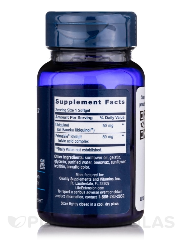 Super Ubiquinol CoQ10 with Enhanced Mitochondrial Support 50 mg - 100 Softgels - Alternate View 1