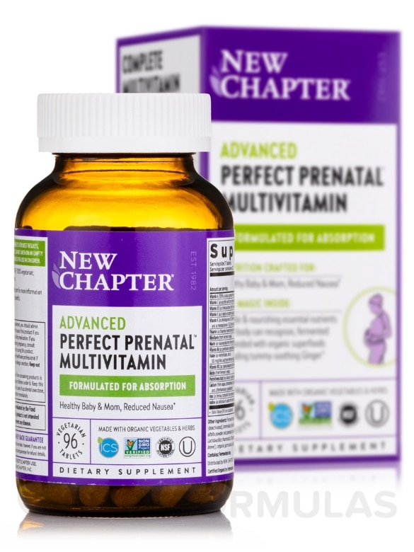 Perfect Prenatal™ Multivitamin - 96 Vegetarian Tablets - Alternate View 1
