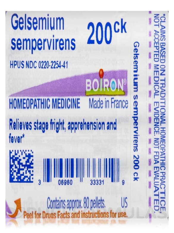 Gelsemium Sempervirens 200ck - 1 Tube (approx. 80 pellets) - Alternate View 6